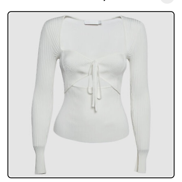Jonathan simkhai alexia top size medium white - Picture 1 of 9